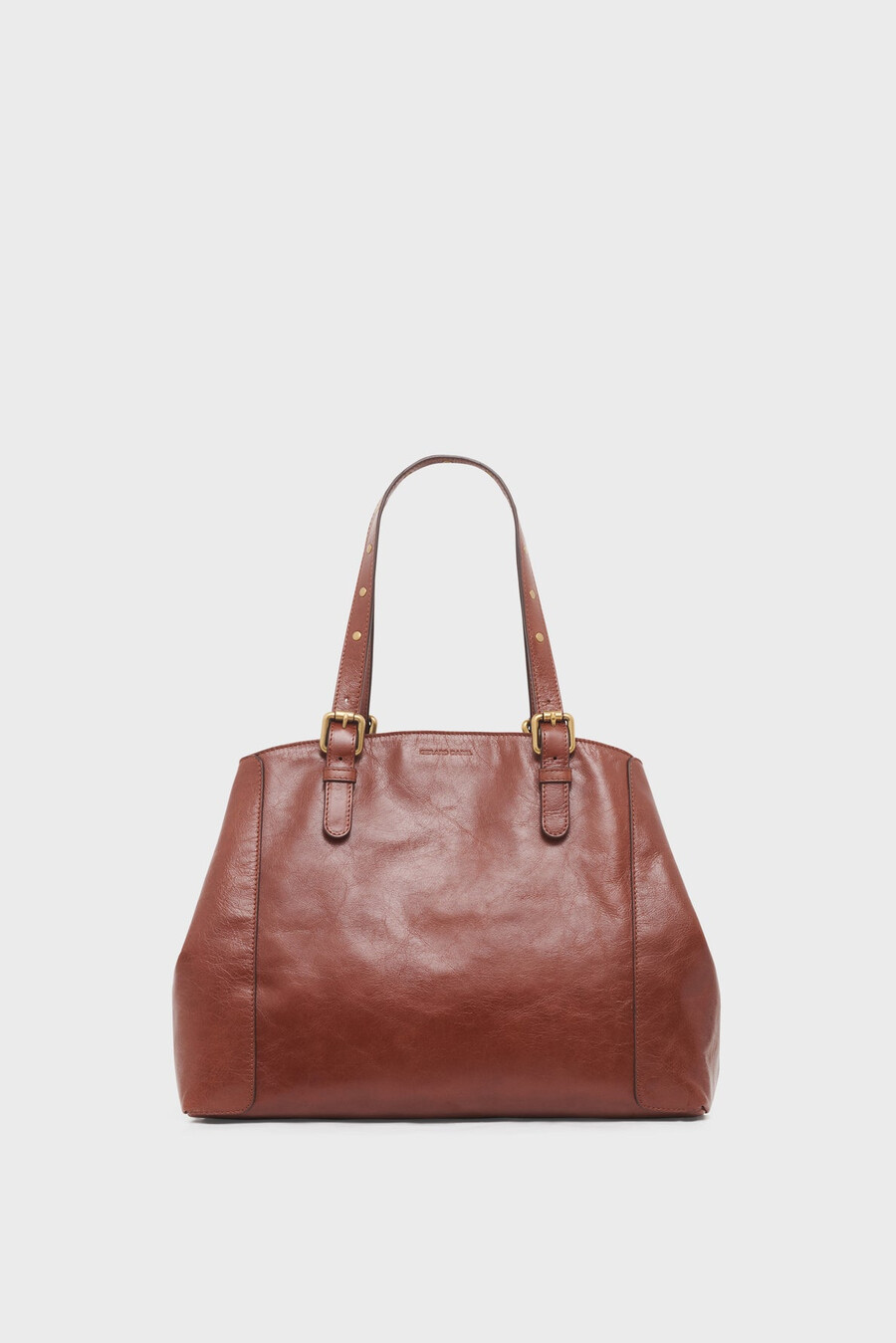 bolso shopping en piel efecto arrugado - simple bag