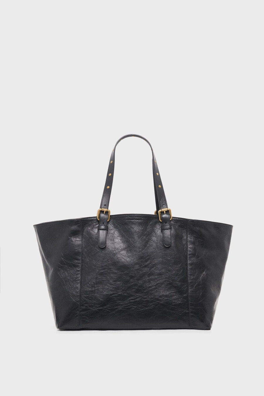 bolso shopping en piel efecto arrugado - simple bag