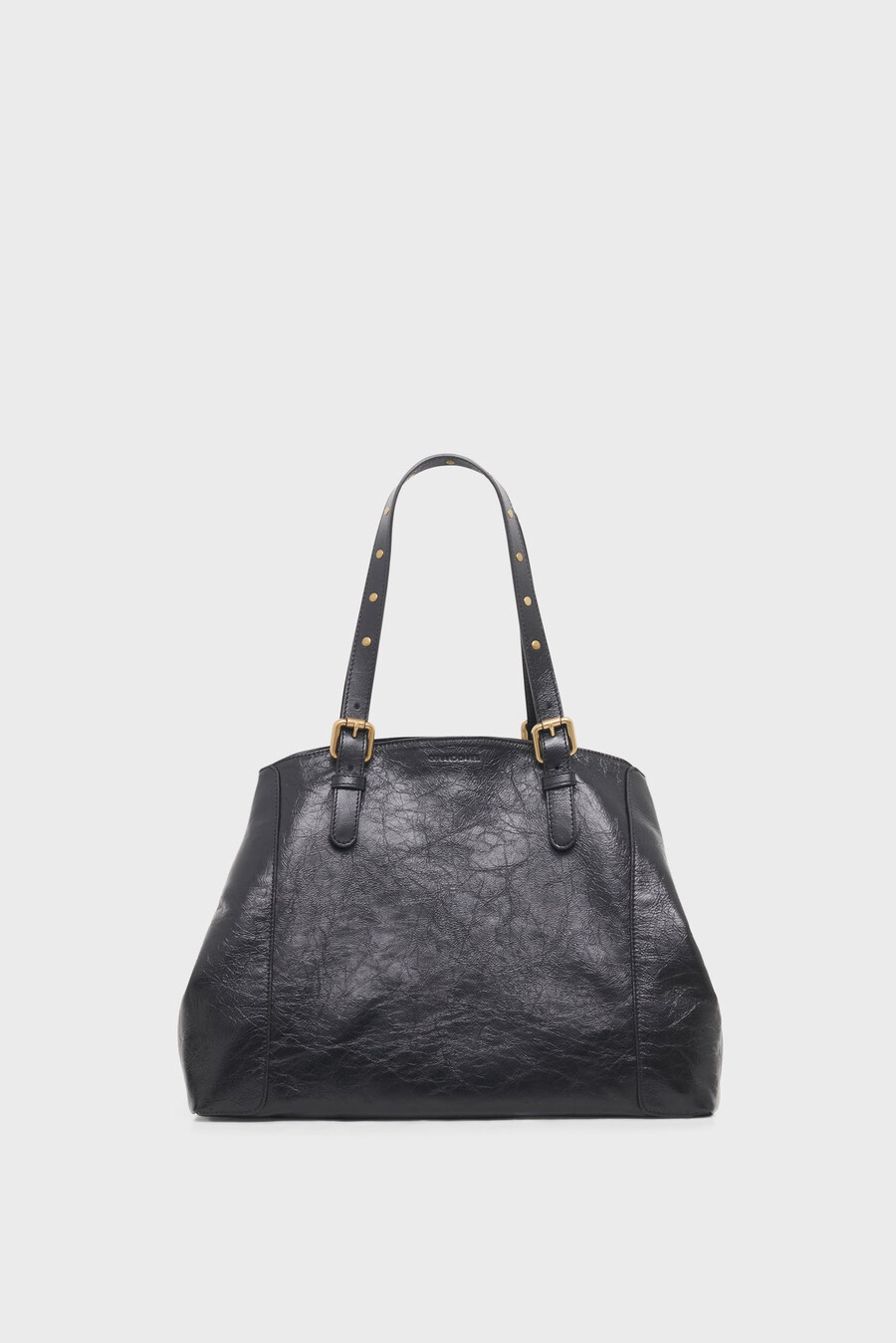 bolso shopping en piel efecto arrugado - simple bag