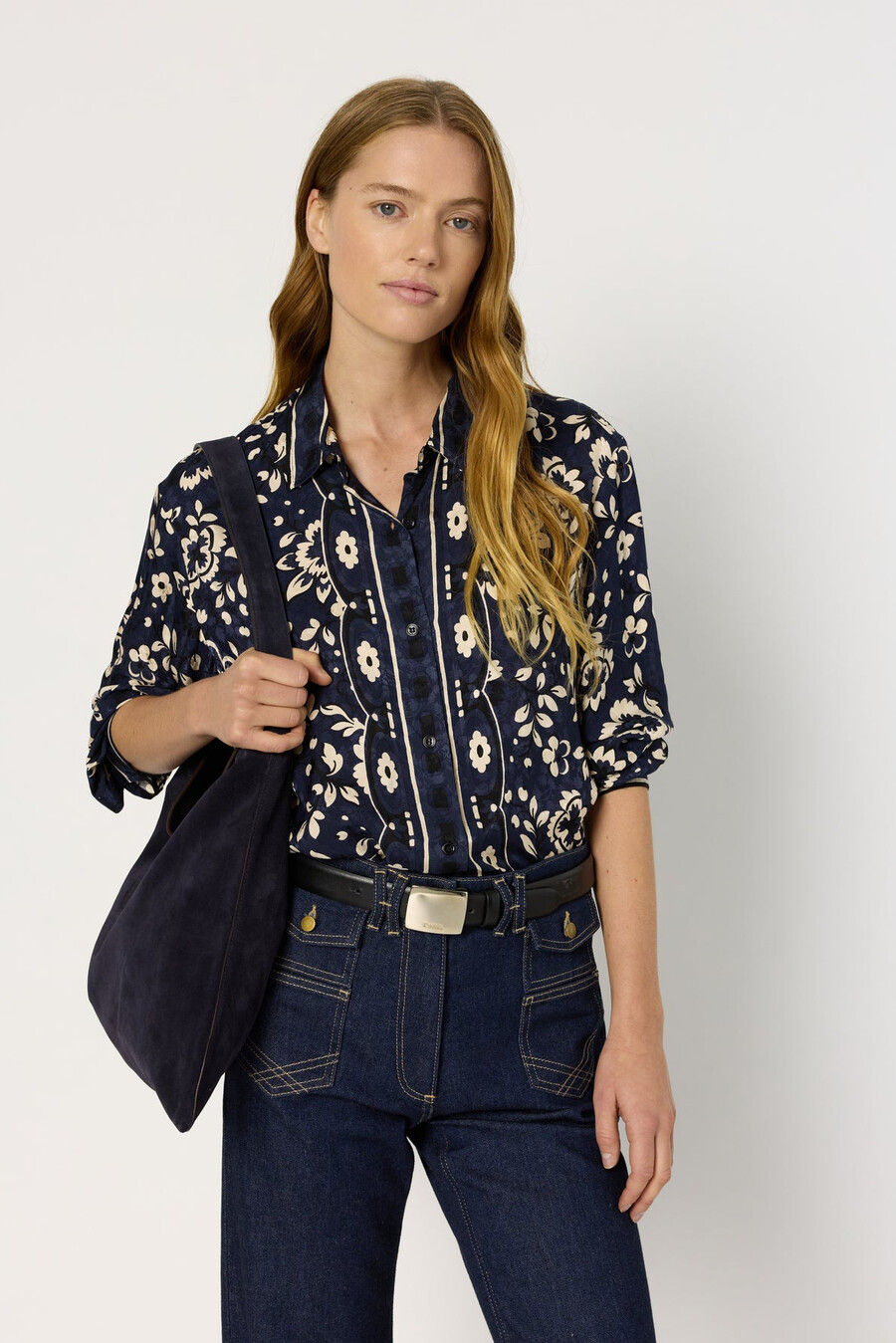 bolso en piel serraje - lady gd
