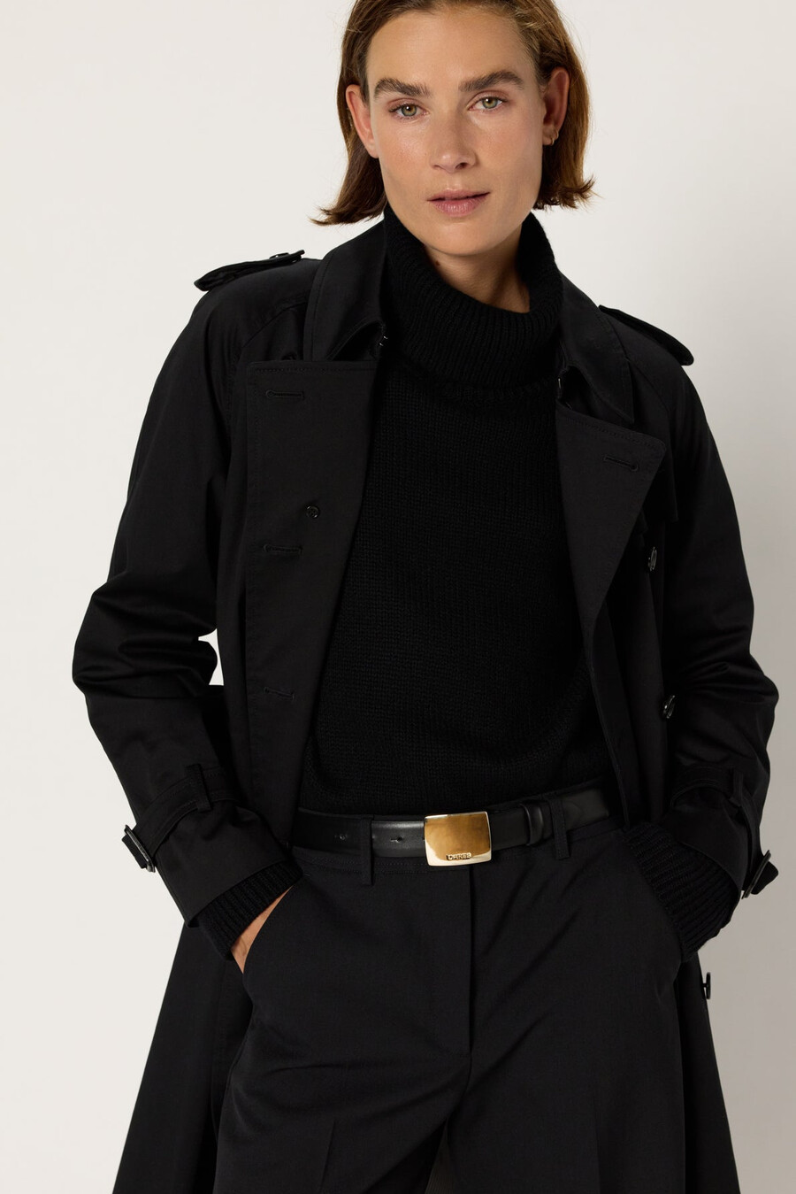 gabardina larga - serge