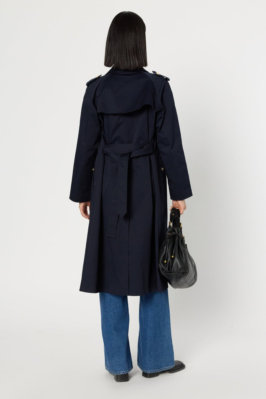 gabardina con botones dorados - serge