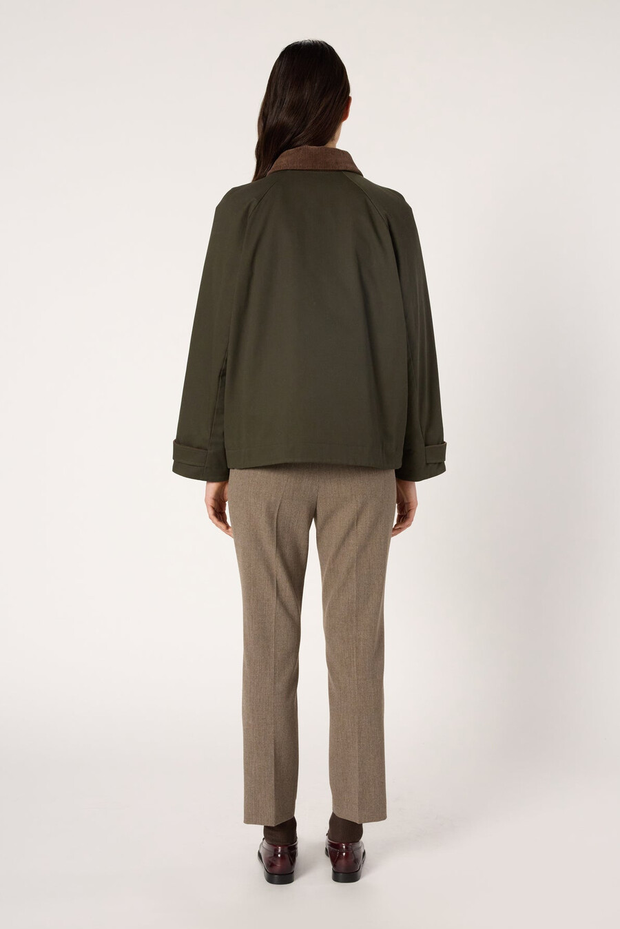 parka con cuello de pana - xana