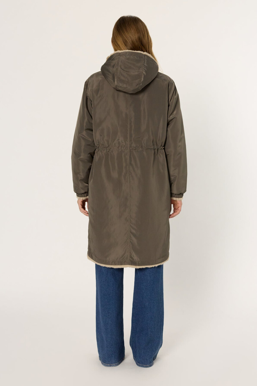 parka reversible de piel sintética - mayline