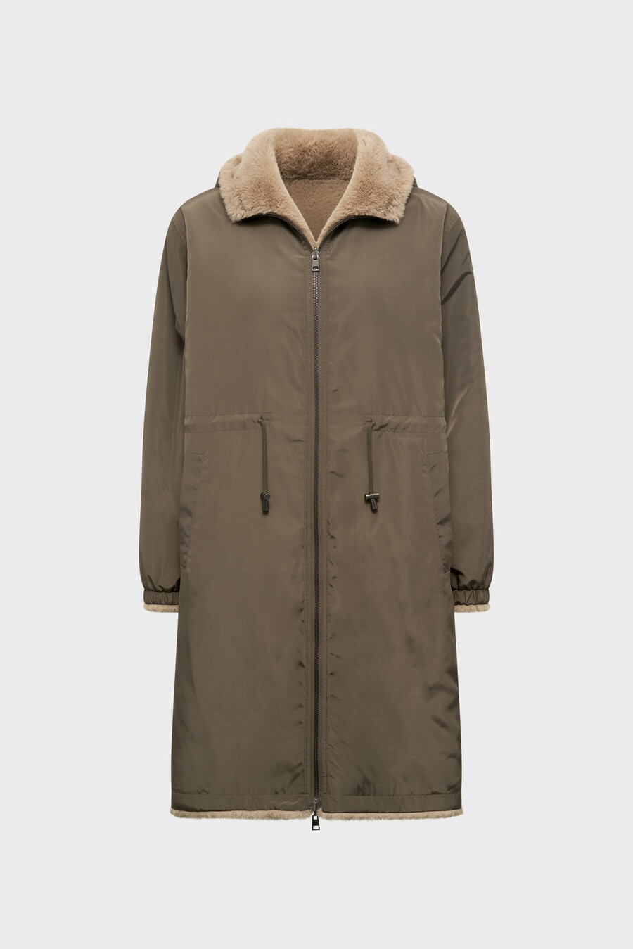 parka reversible de piel sintética - mayline