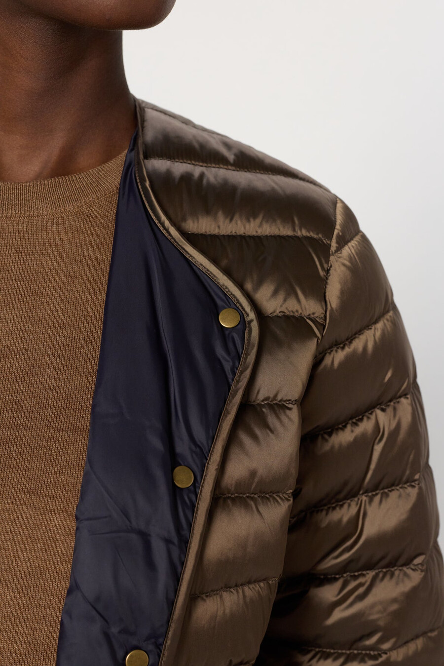 chaqueta ligera reversible de plumas - micaela