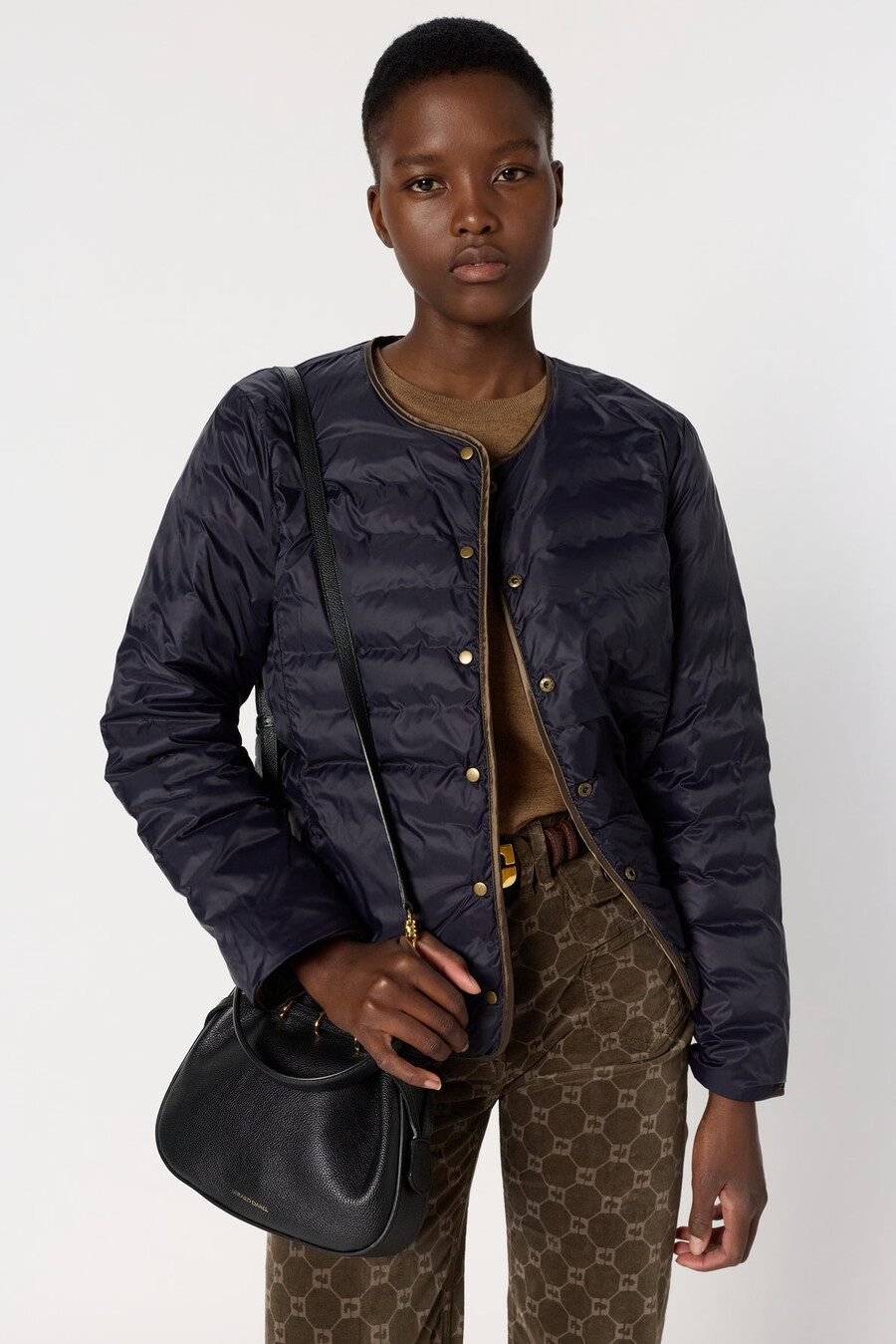 chaqueta ligera reversible de plumas - micaela
