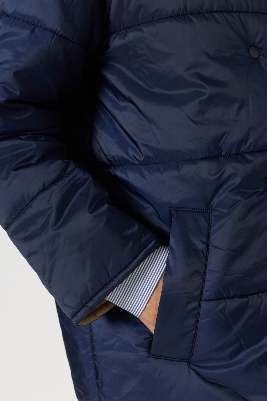 chaqueta de plumas reversible con capucha - mathilde