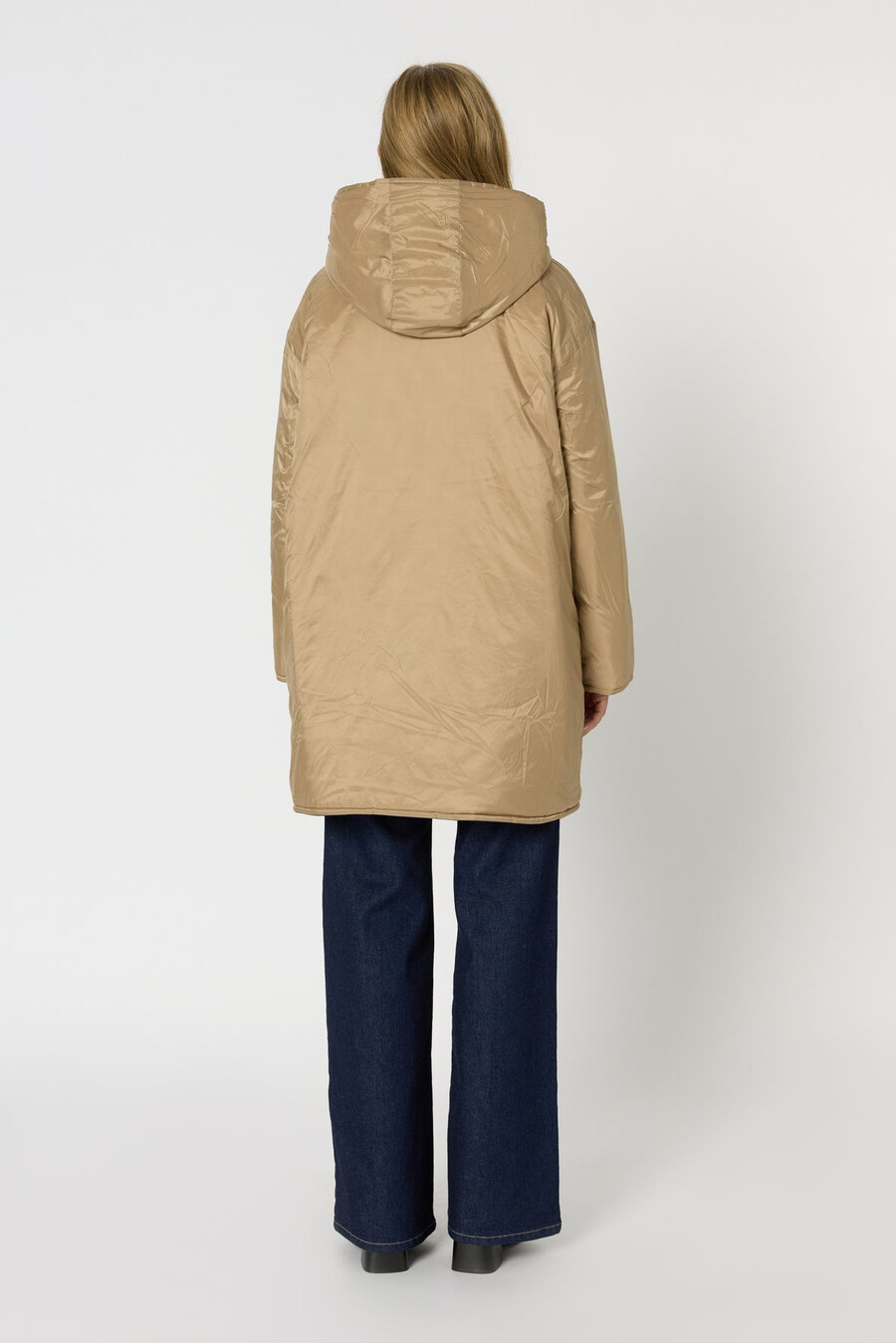 chaqueta de plumas reversible con capucha - mathilde