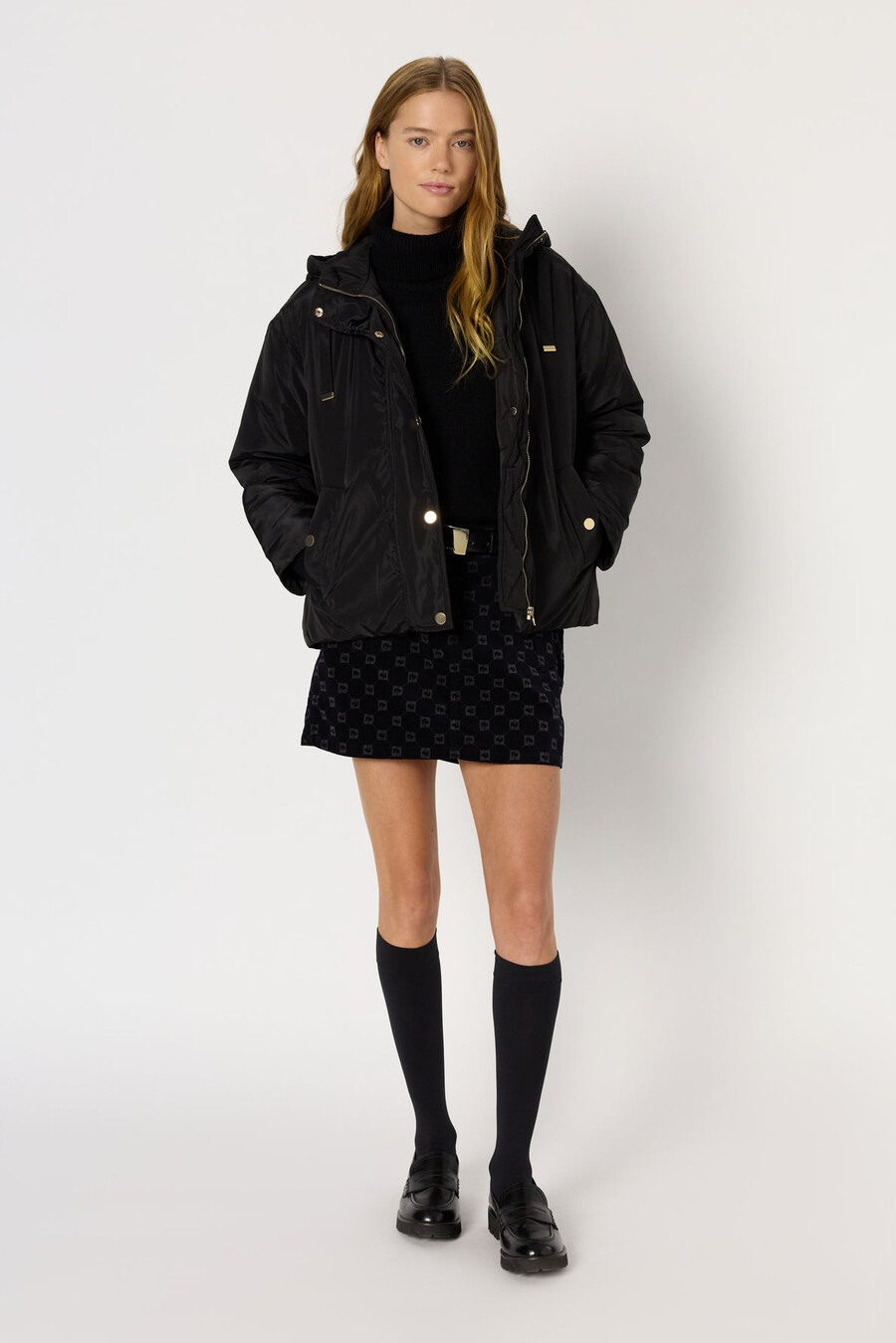 parka corta con capucha - marissa