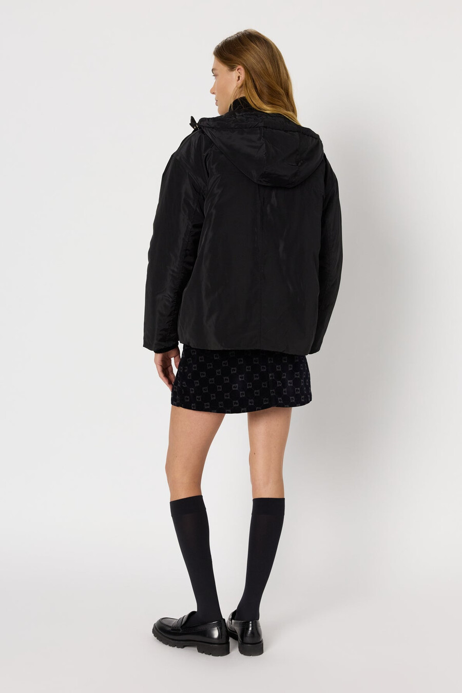 parka corta con capucha - marissa