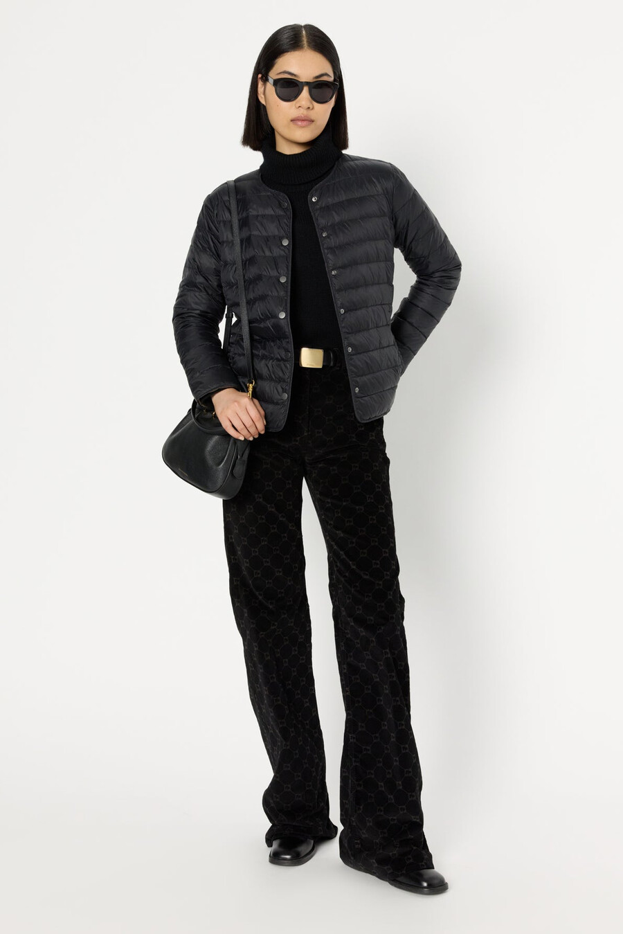 chaqueta ligera reversible de plumas - sade