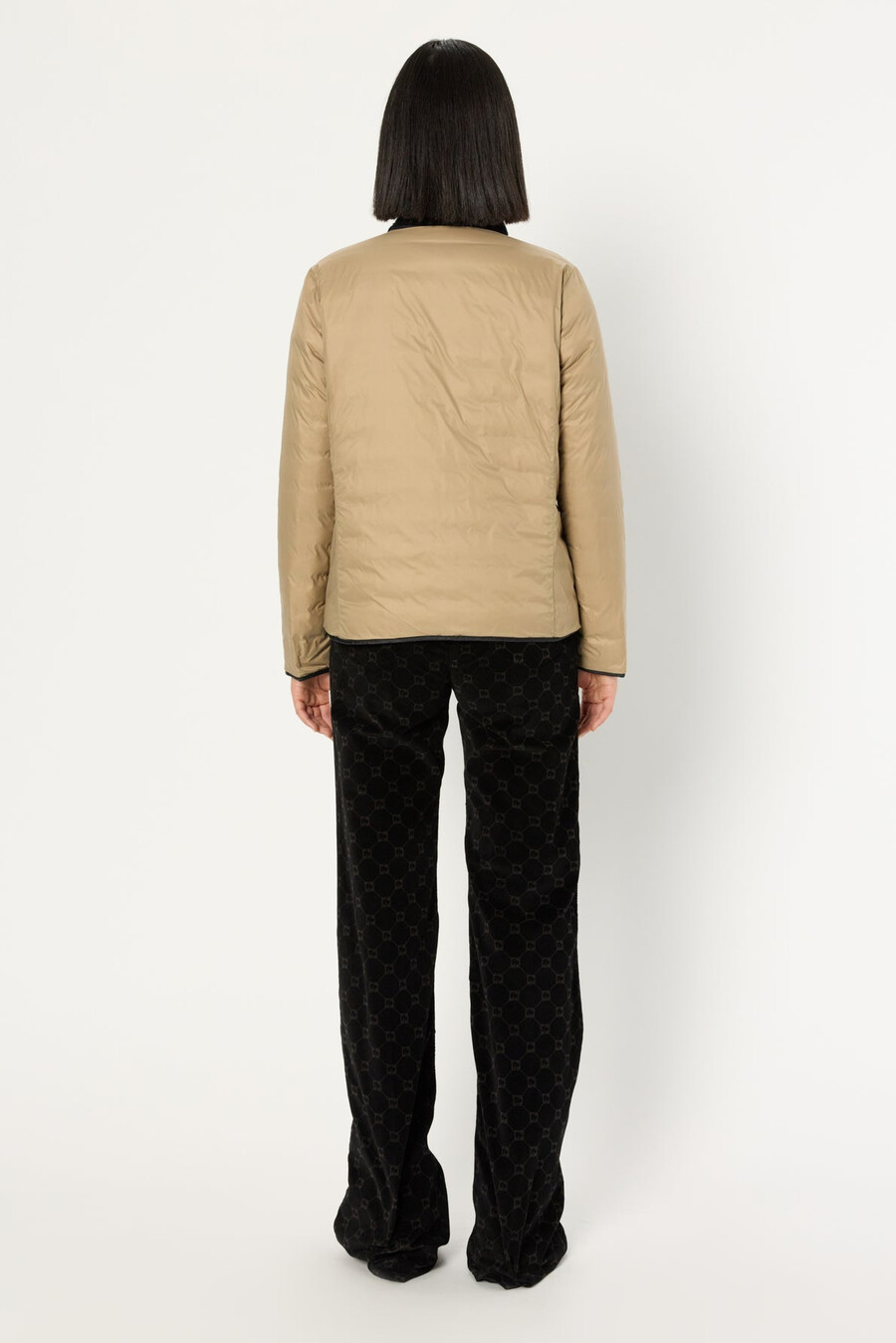 chaqueta ligera reversible de plumas - sade