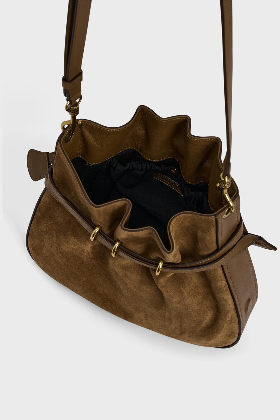 bolso en piel serraje - romy