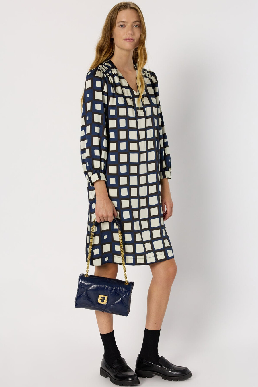bolso de piel efecto arrugado - le fanny