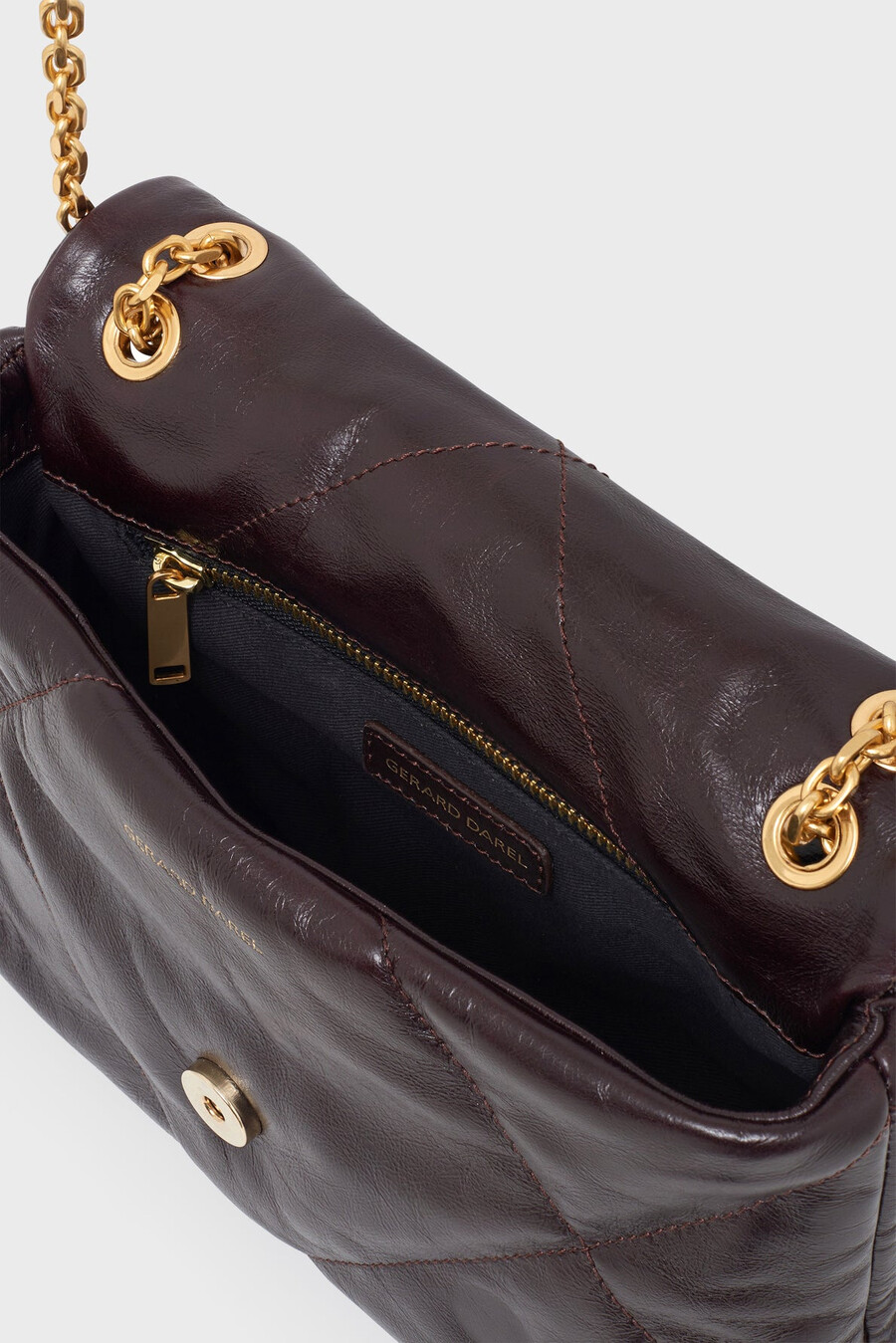 bolso de piel efecto arrugado - le fanny