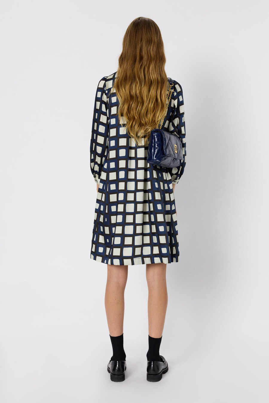minivestido de satén estampado - leonie