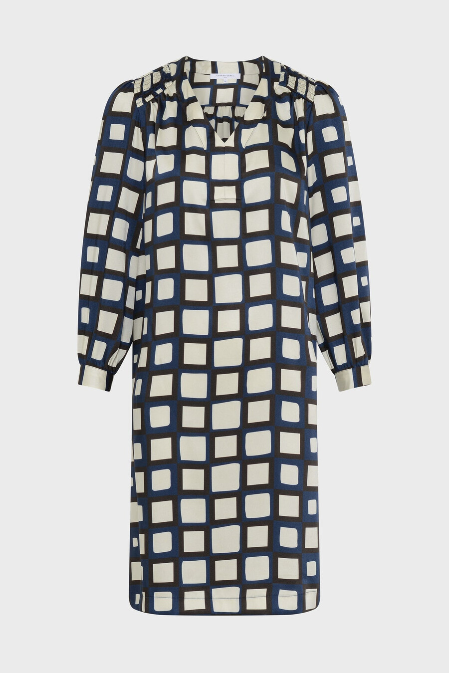 minivestido de satén estampado - leonie