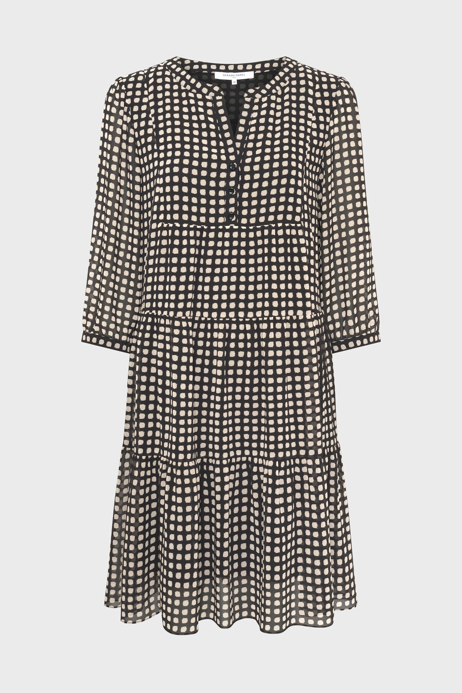 vestido corto con lunares gráficos - lira