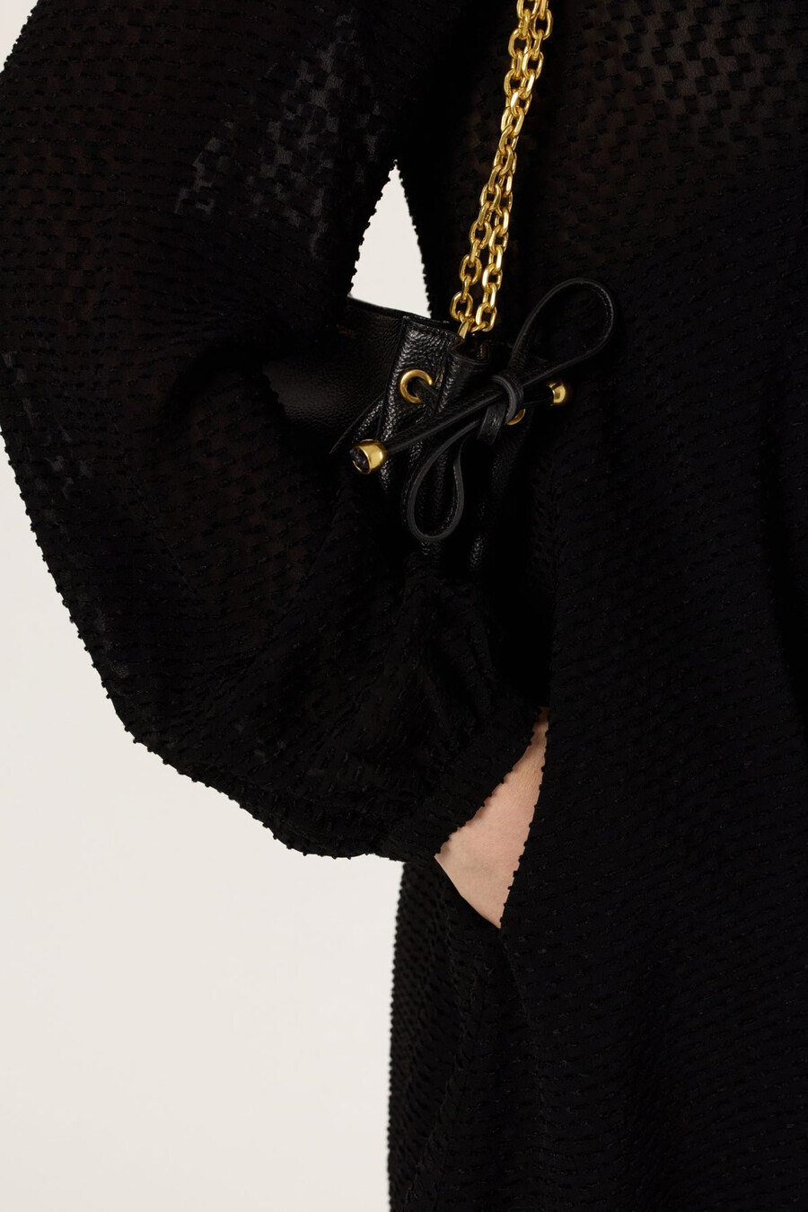 vestido recto de jacquard a cuadros - laetitia