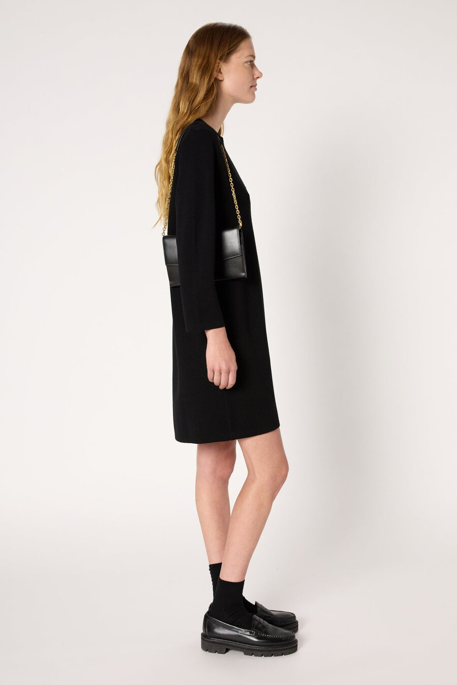 vestido recto de punto milano - lilia