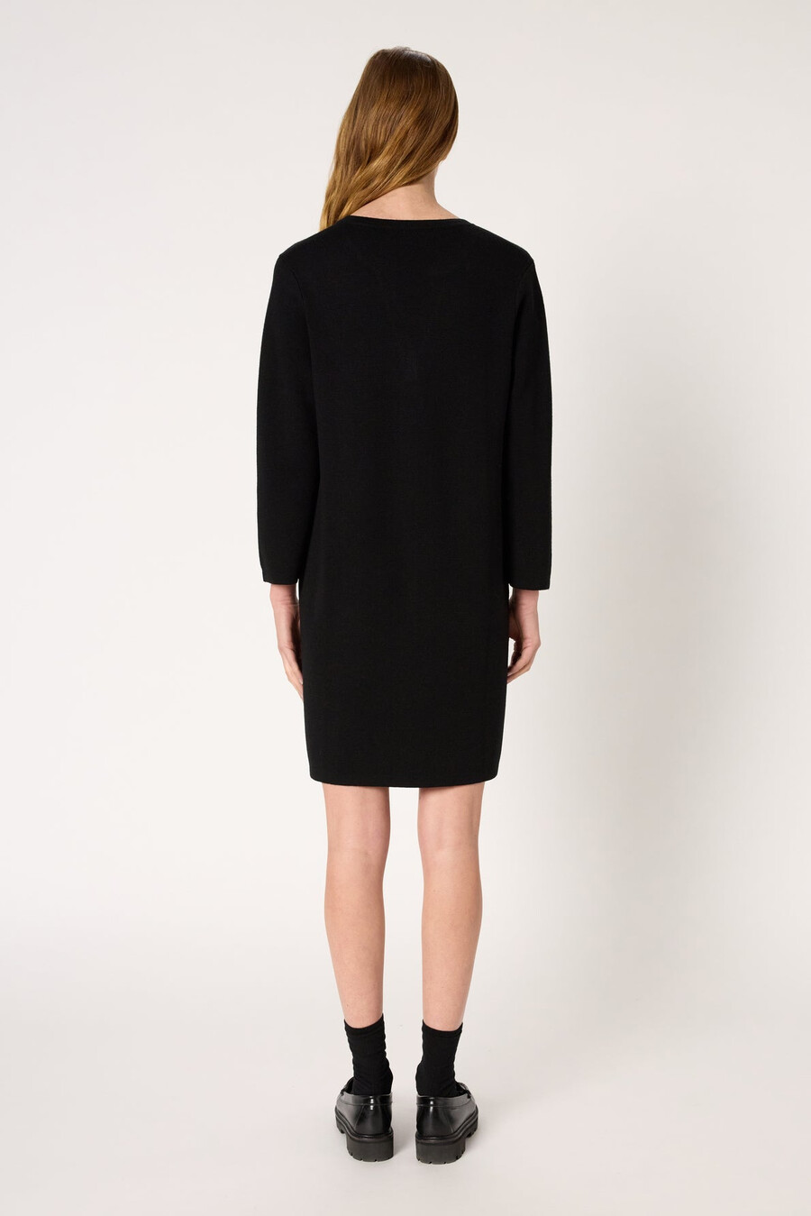 vestido recto de punto milano - lilia