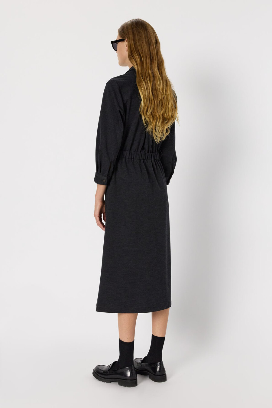 vestido camisero largo - lucie