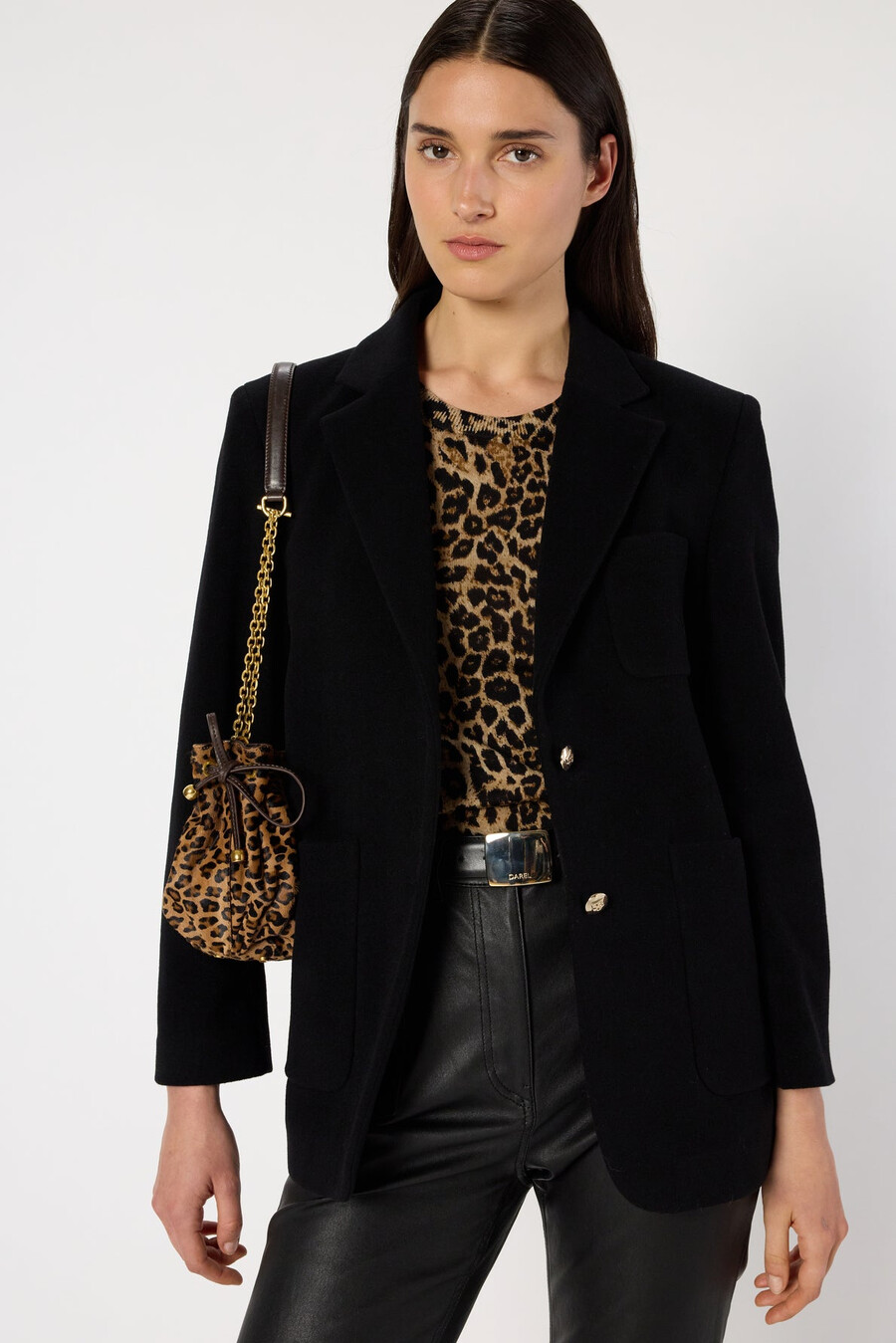 blazer de mezcla de lana - ninaelle
