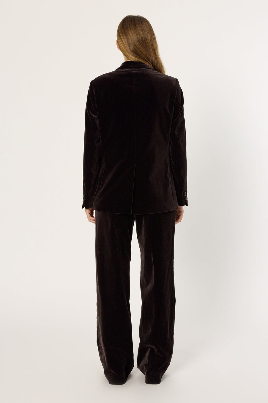 chaqueta de traje en terciopelo suave - nirina