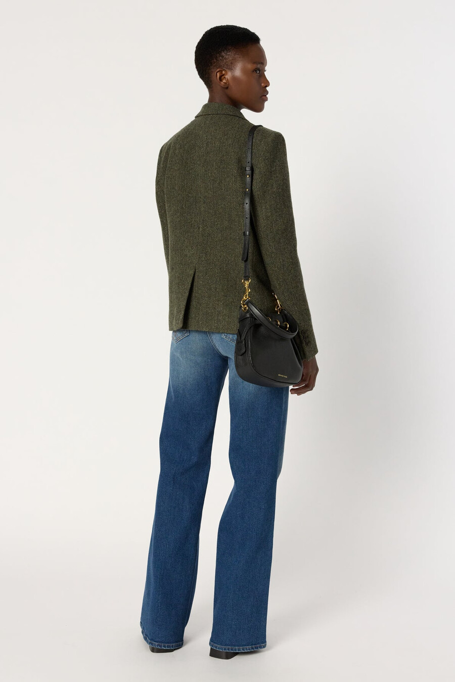 chaqueta de espiga de lana - noelie