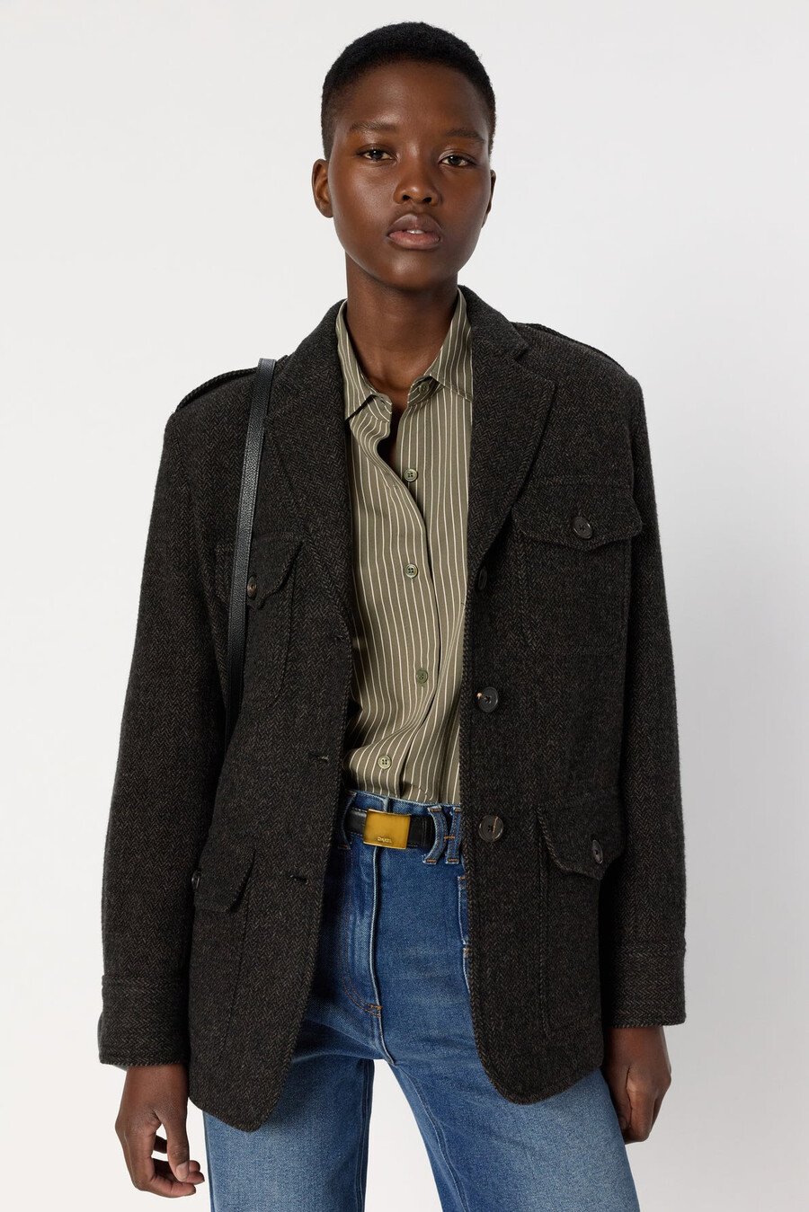 chaqueta de espiga - nadira