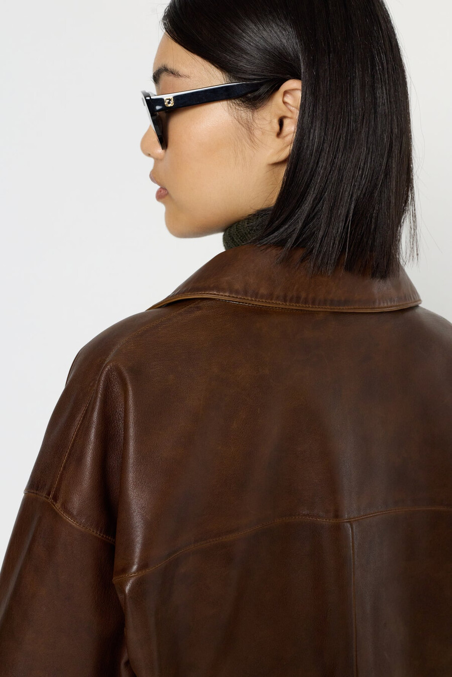 sobrecamisa de piel envejecida – nicole