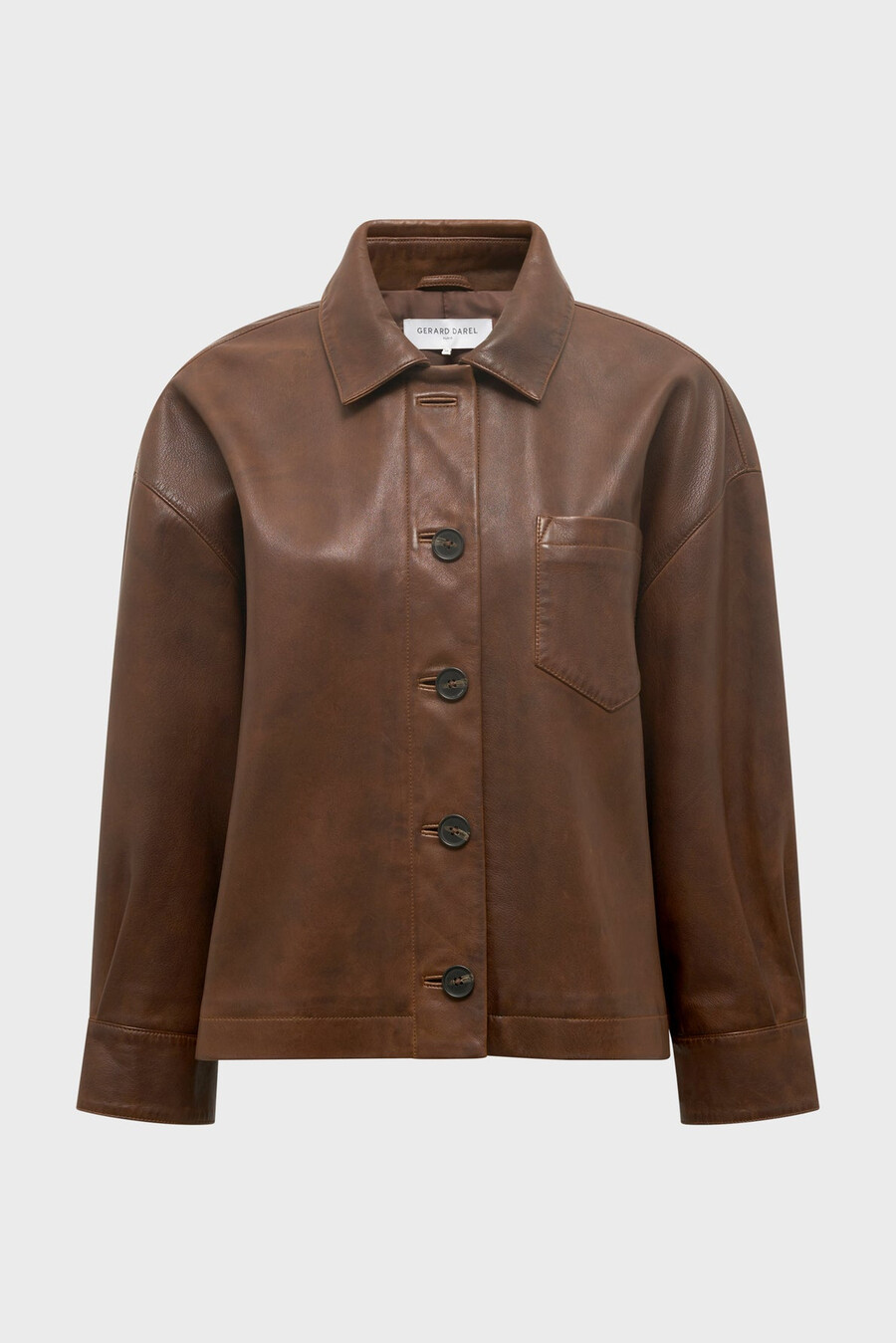 sobrecamisa de piel envejecida – nicole