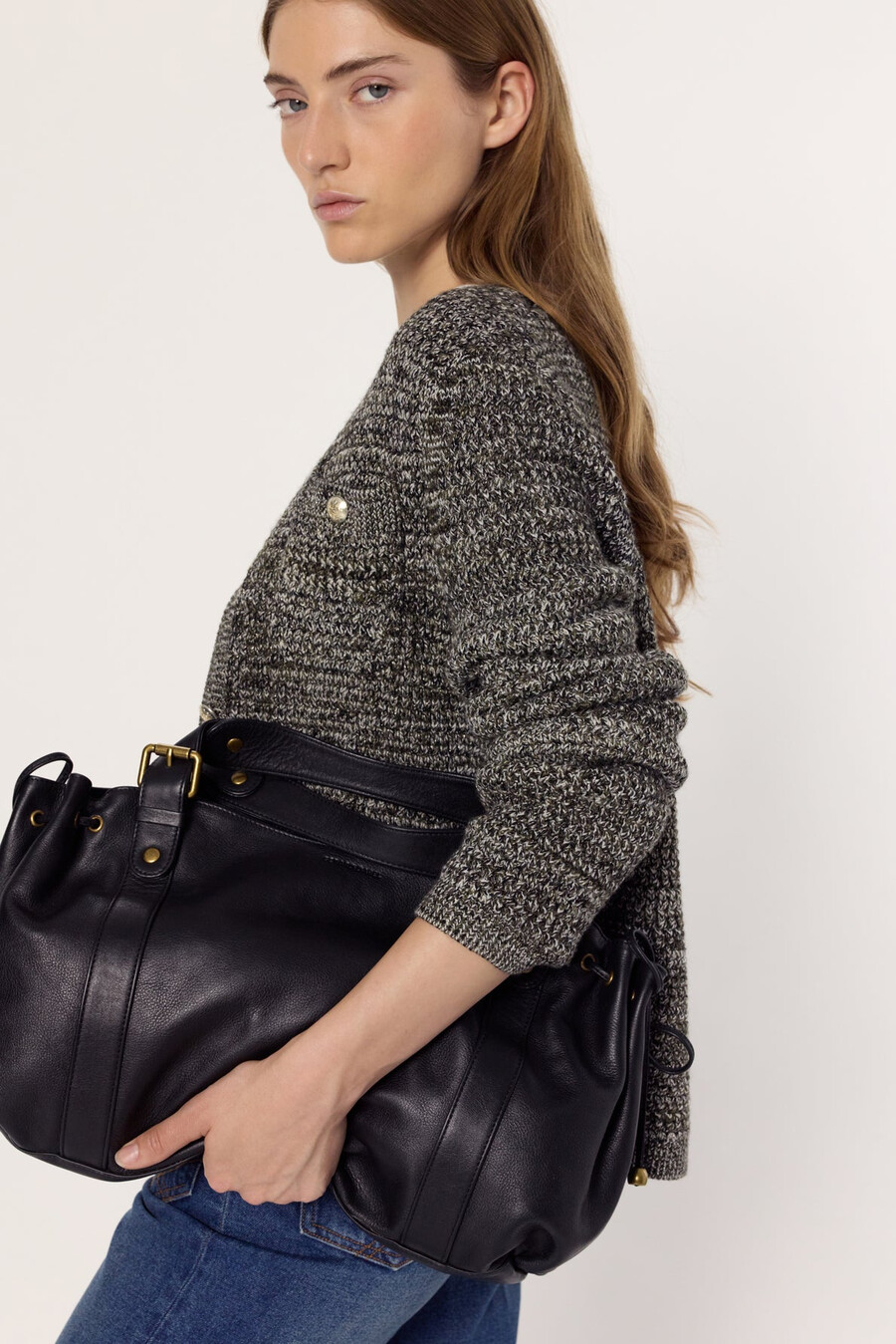 cárdigan estilo tweed con lúrex - edeline