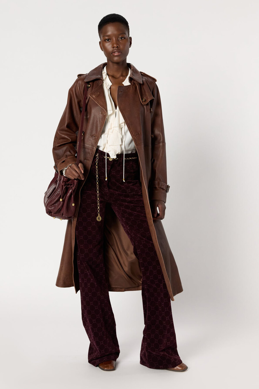gabardina de piel de cordero - lexie