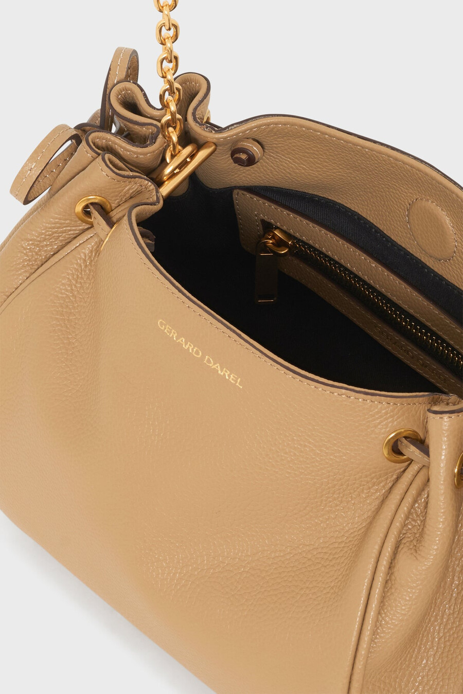 bolso bandolera de piel granulada - le mini 24