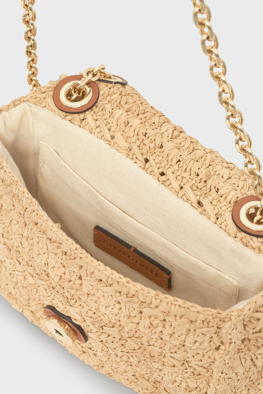mini bolso de rafia - le mini fanny