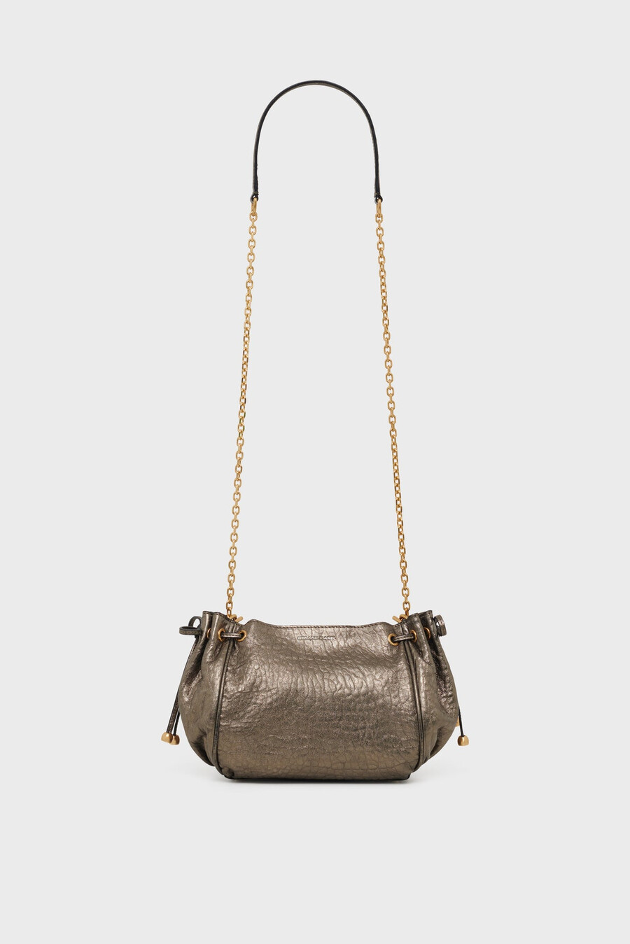 bolso de piel con burbujas metalizadas - le mini 24