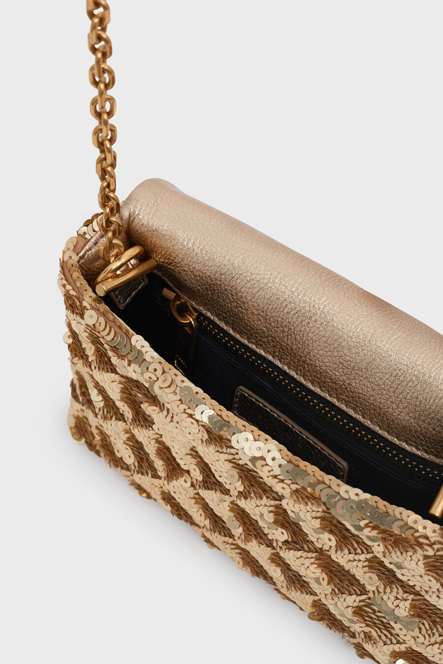 mini bolso bandolera de lentejuelas - le mini fanny