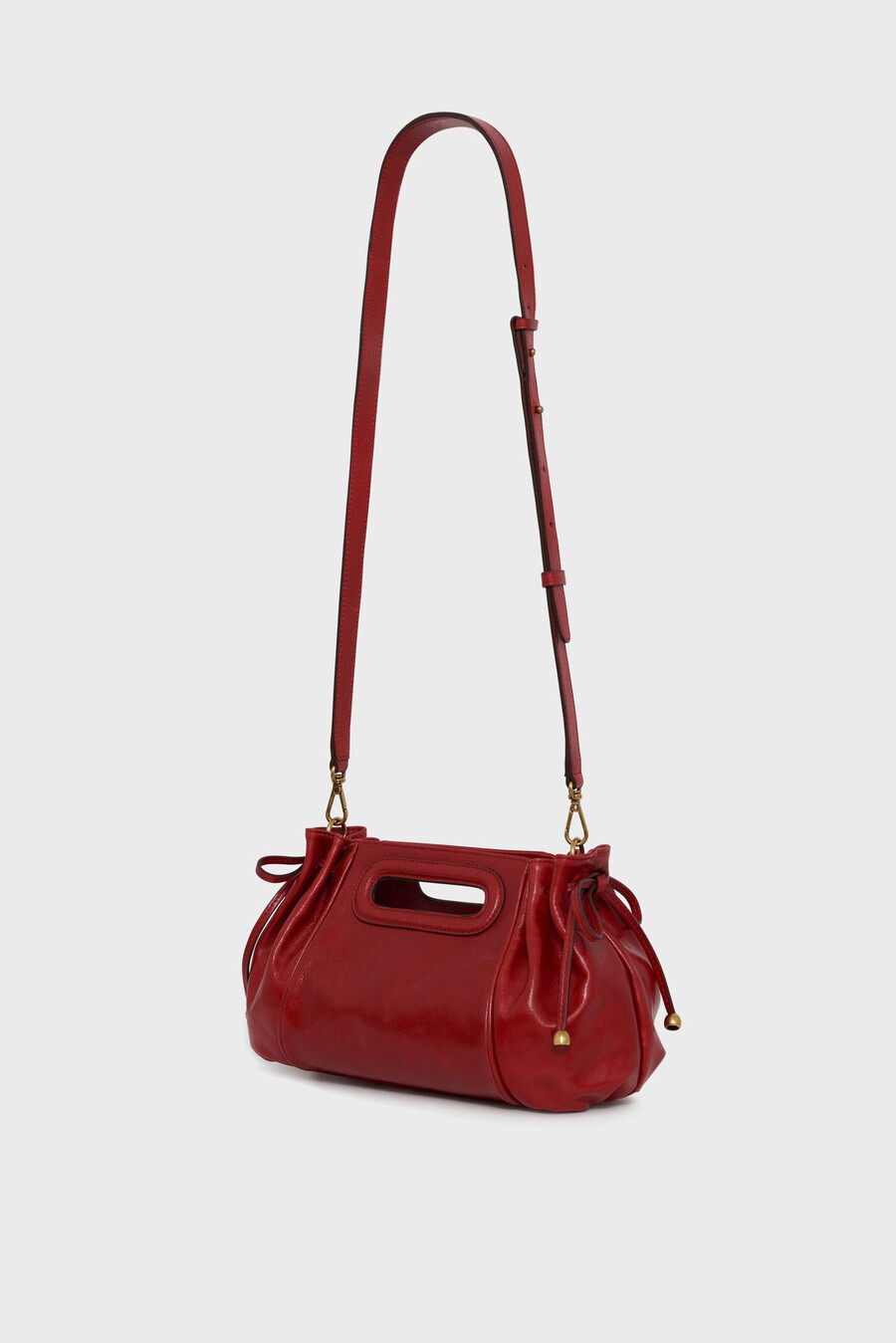bolso de mano de piel efecto arrugado - mini dany