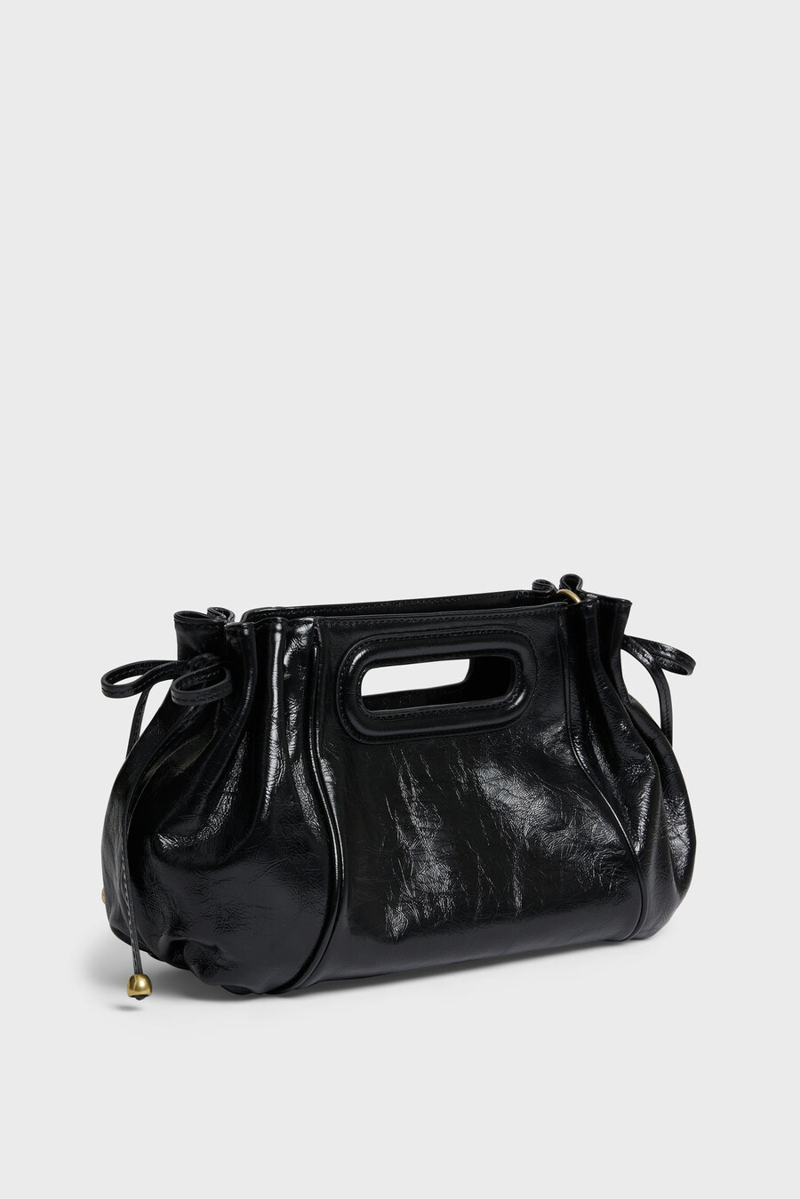 bolso de mano de piel efecto arrugado - mini dany