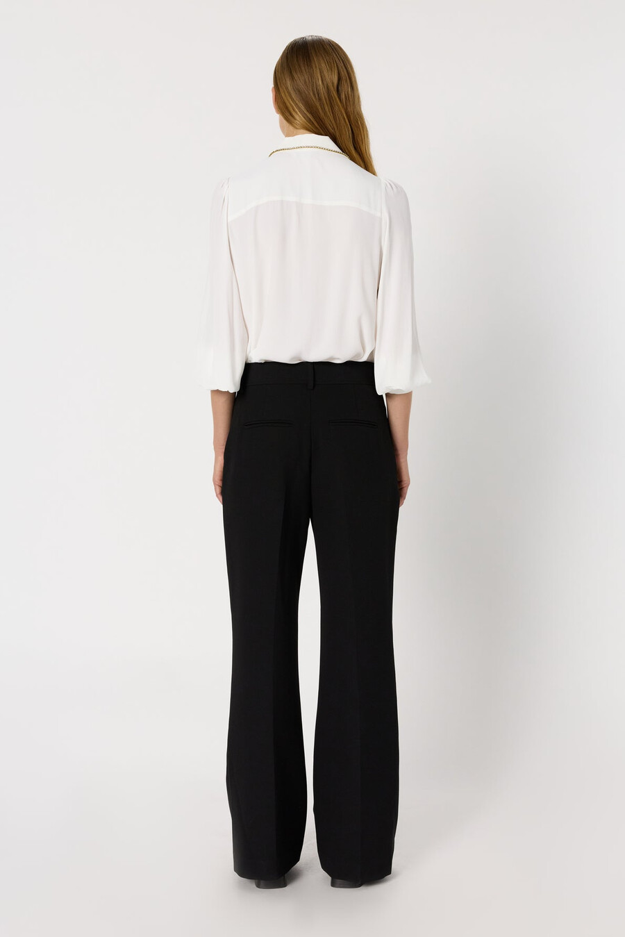 pantalones de punto acampanados - cloe
