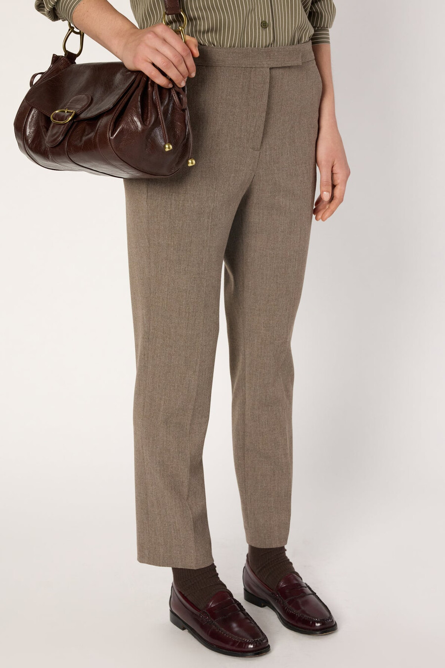 pantalón recto con espalda elástica - celia