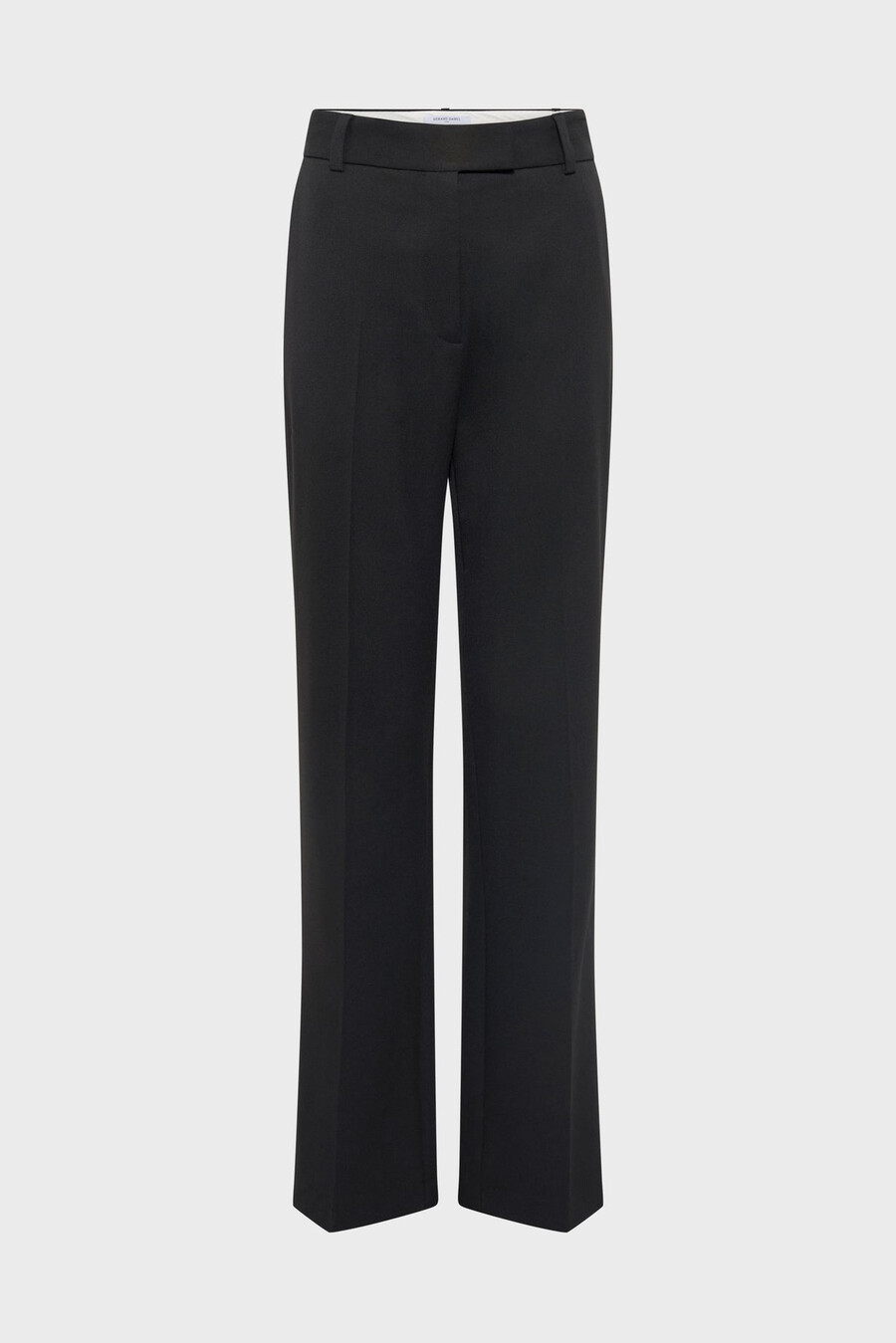 pantalones rectos con monograma dorado - caroline