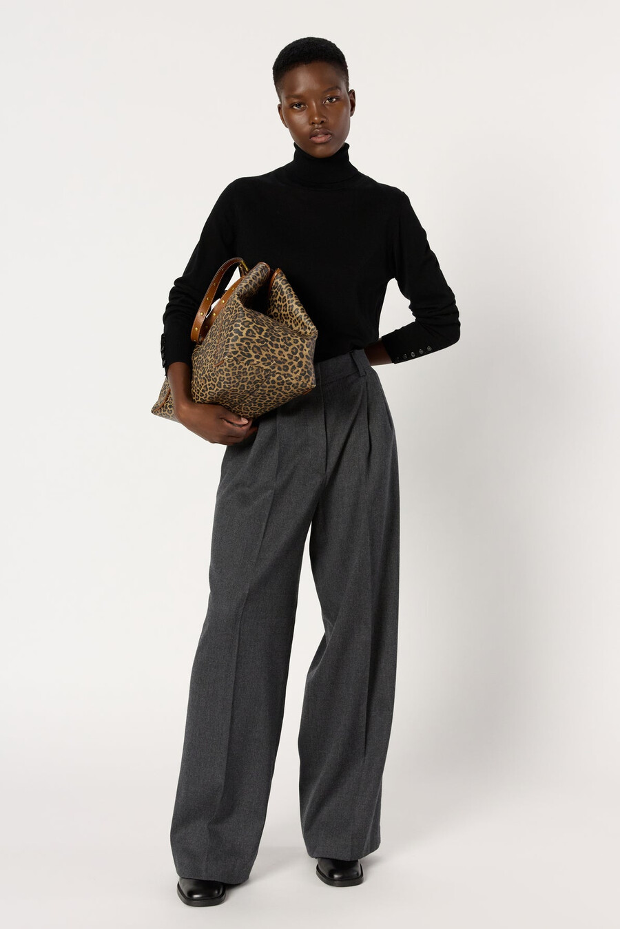 pantalón ancho liso - cyrielle