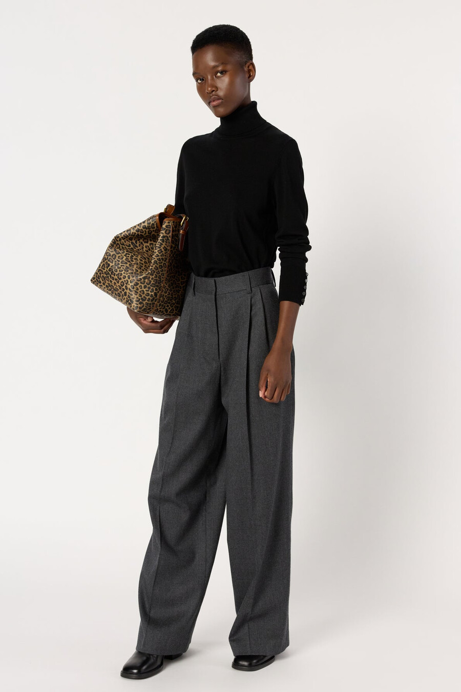 pantalón ancho liso - cyrielle