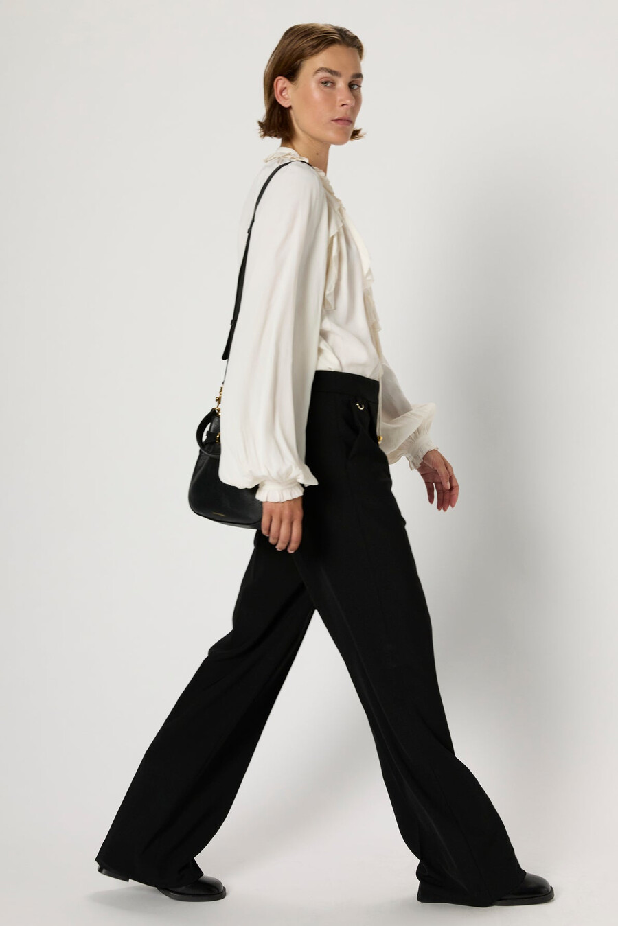 pantalones de traje anchos - caro