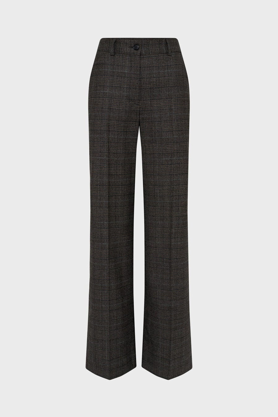 pantalones de traje príncipe de gales - capucine