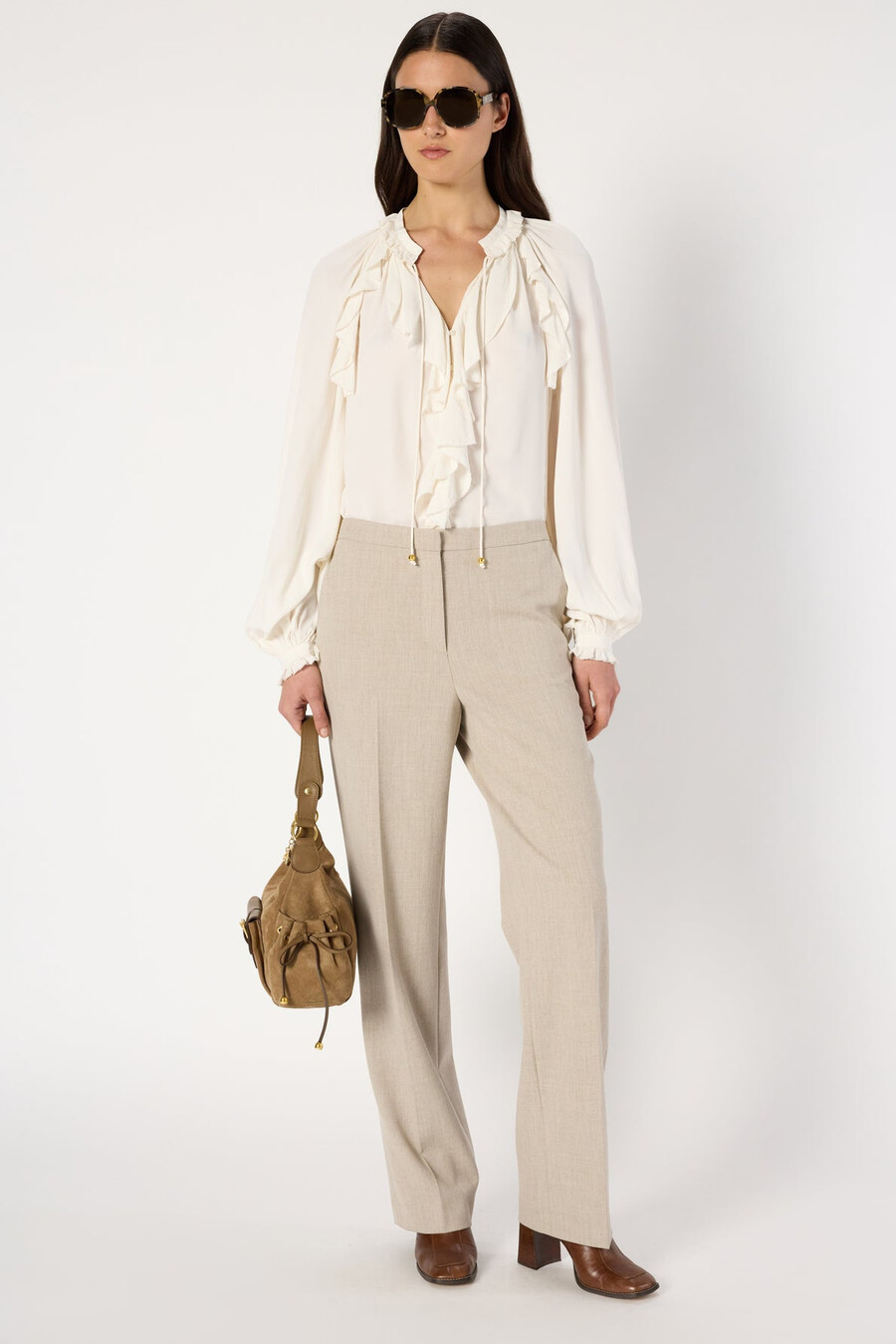 pantalones de traje elásticos - cecile