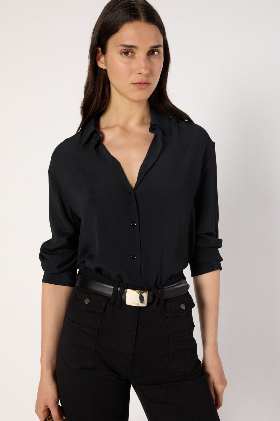camisa negra suave - beata